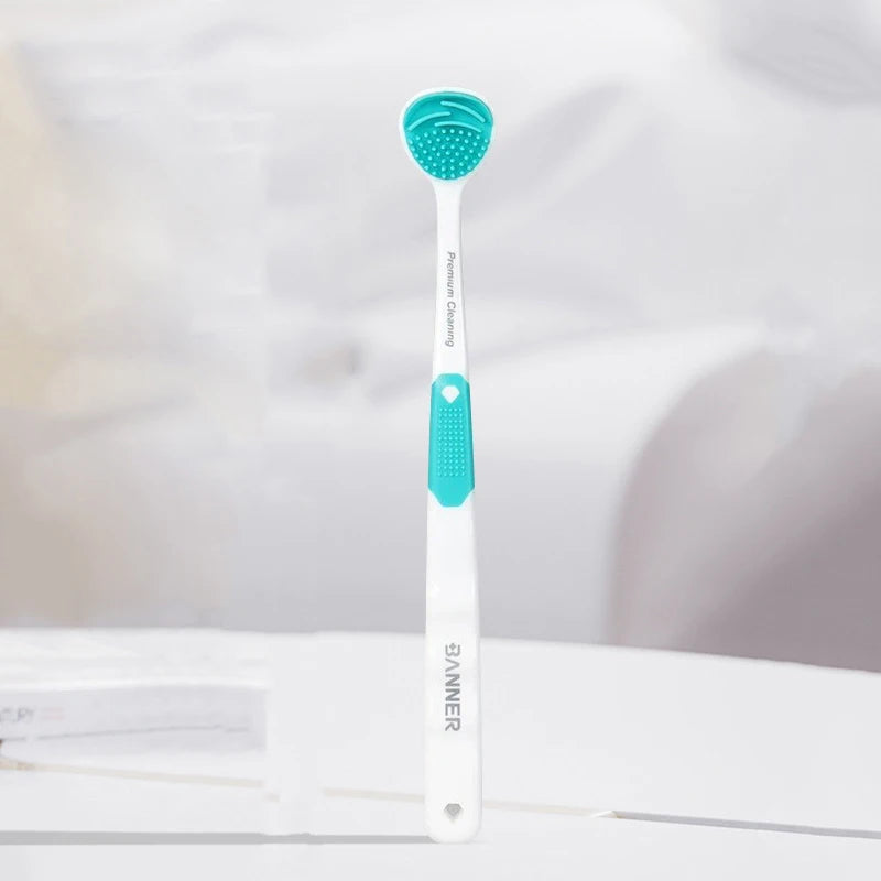 Dual-Use Tongue Scraper & Oral Cleaner – Fresh Breath Tool