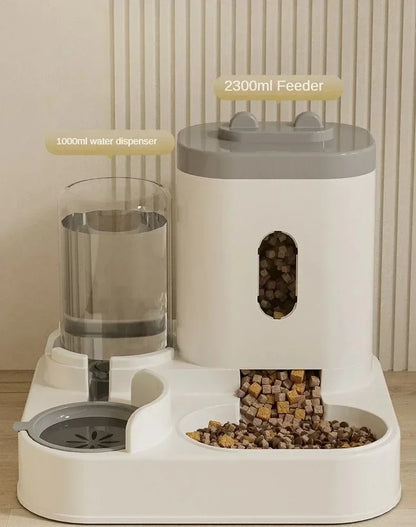 Automatic Pet Feeder & Water Dispenser – Large Capacity Feeding Station