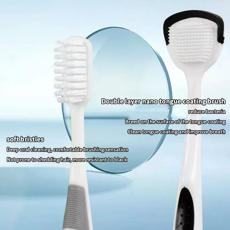 Dual-Use Tongue Scraper & Oral Cleaner – Fresh Breath Tool