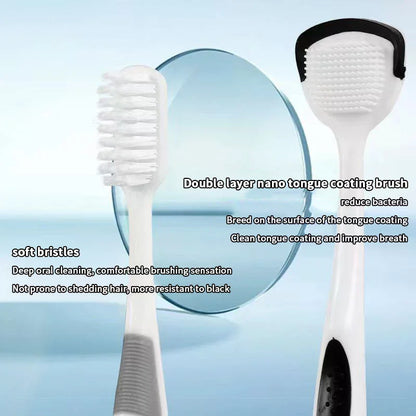 Dual-Use Tongue Scraper & Oral Cleaner – Fresh Breath Tool