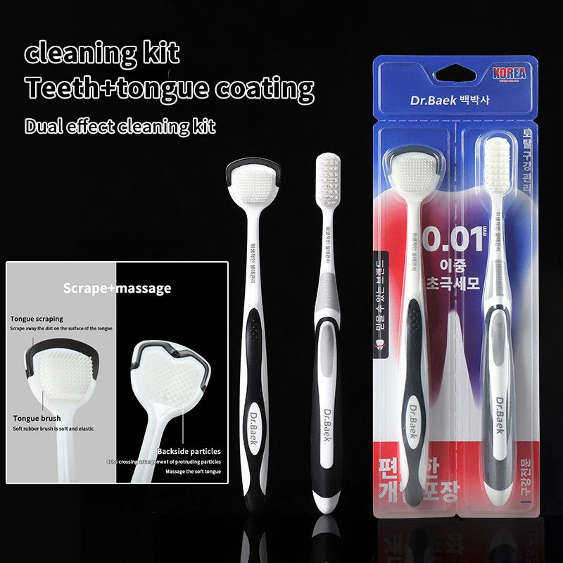 Dual-Use Tongue Scraper & Oral Cleaner – Fresh Breath Tool