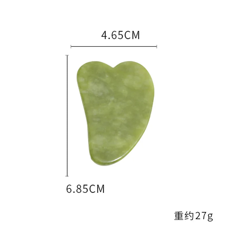 Natural Jade Roller Massager for Face Body Back Foot Massage Roller Facial Liftting Anti-wrinkle Double-end Gua Sha Jade Stone