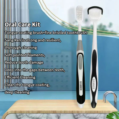 Dual-Use Tongue Scraper & Oral Cleaner – Fresh Breath Tool