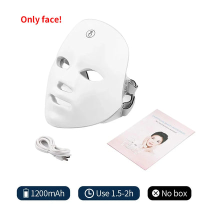 LED Beauty Mask with 7 Colors for Tightening & Glow