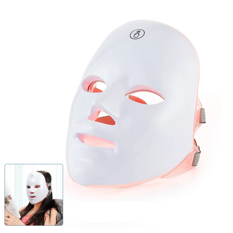 LED Beauty Mask with 7 Colors for Tightening & Glow