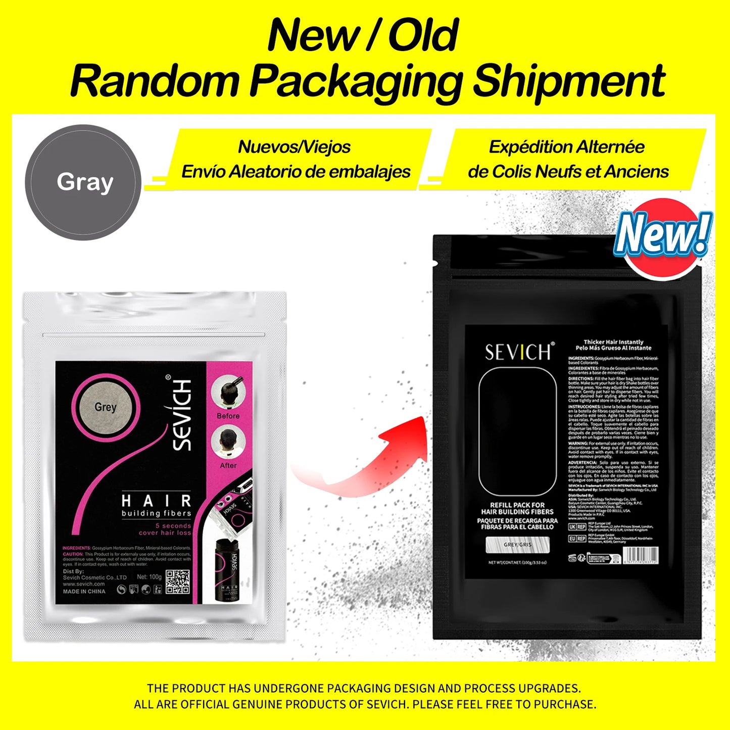 SEVICH Hair Building Fibers for Fast Volume and Coverage