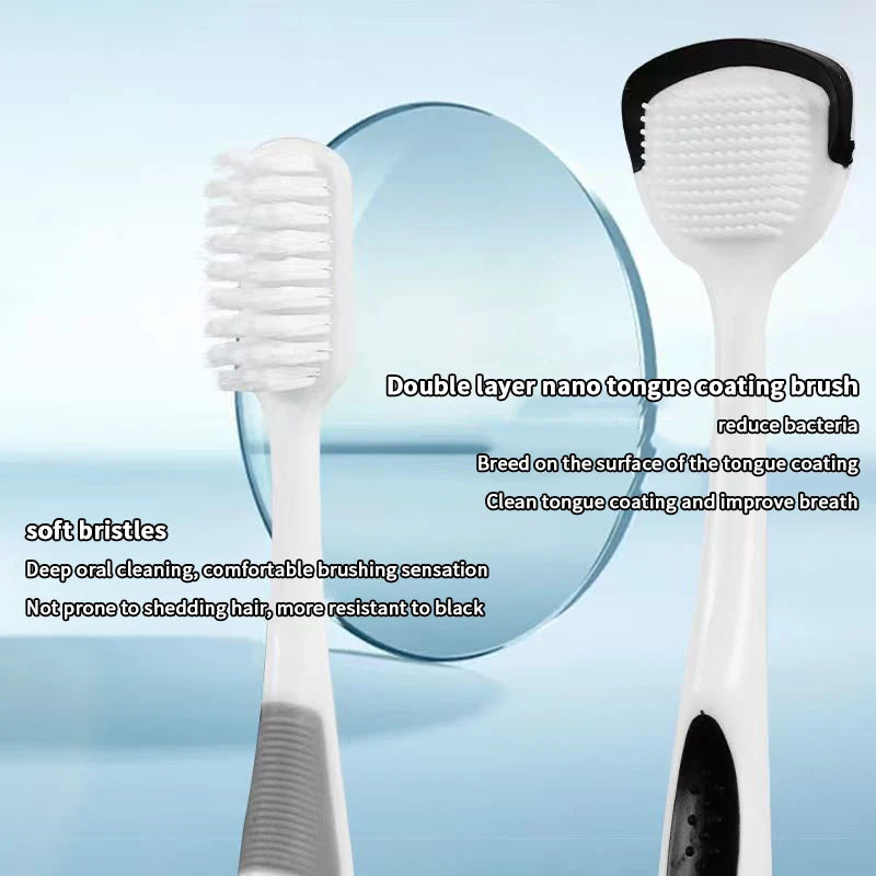 Dual-Use Tongue Scraper & Oral Cleaner – Fresh Breath Tool