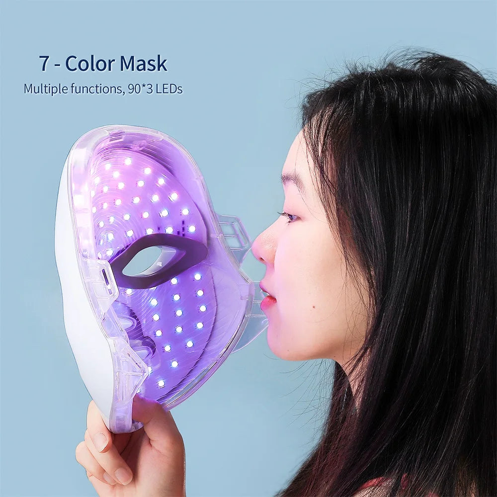 LED Beauty Mask with 7 Colors for Tightening & Glow