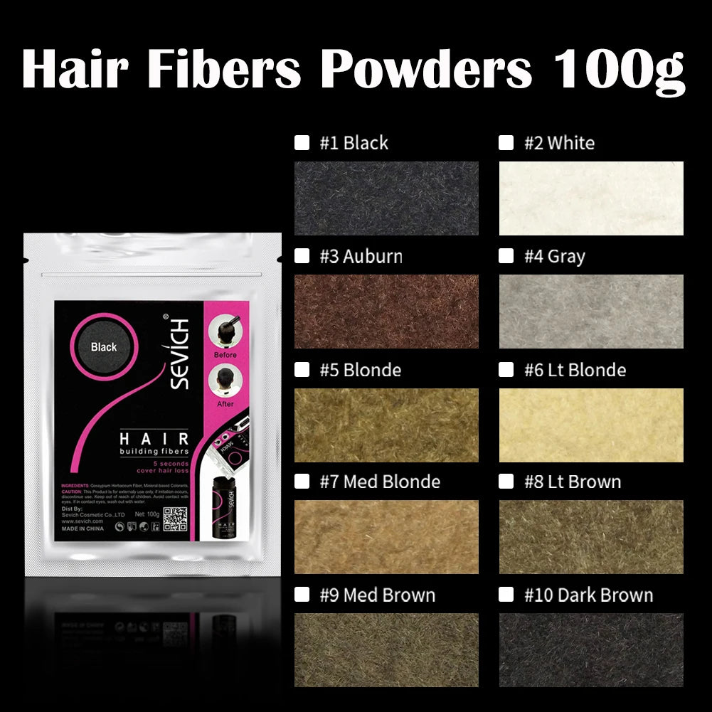 SEVICH Hair Building Fibers for Fast Volume and Coverage