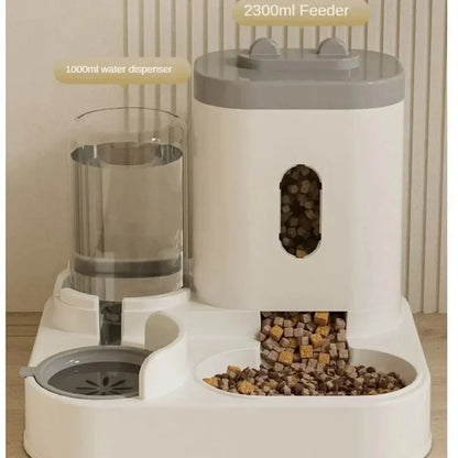 Automatic Pet Feeder & Water Dispenser – Large Capacity Feeding Station
