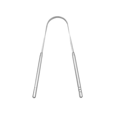 Non-Slip Stainless Steel Tongue Scraper for Fresh Breath