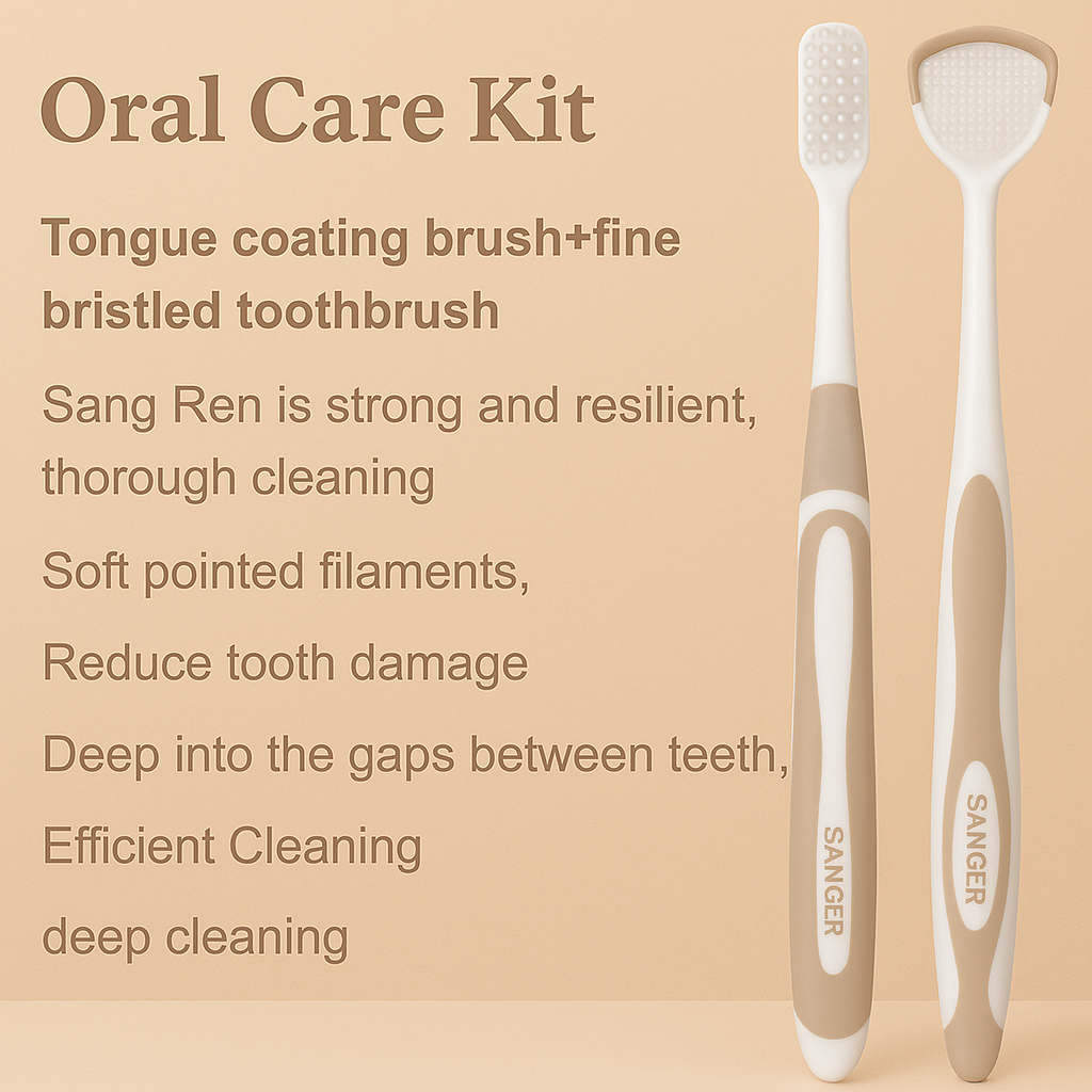 Dual-Use Tongue Scraper & Oral Cleaner – Fresh Breath Tool