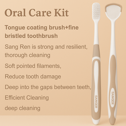 Dual-Use Tongue Scraper & Oral Cleaner – Fresh Breath Tool