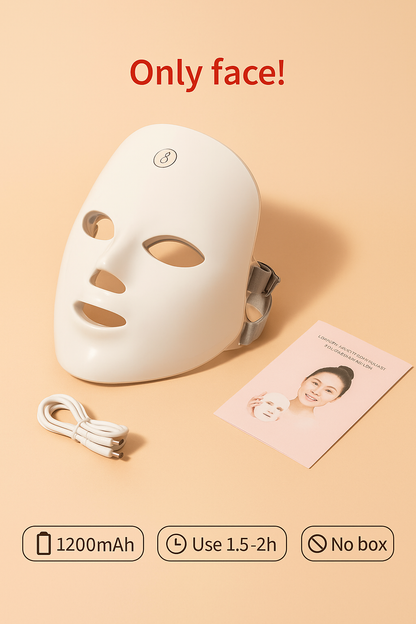 LED Beauty Mask with 7 Colors for Tightening & Glow